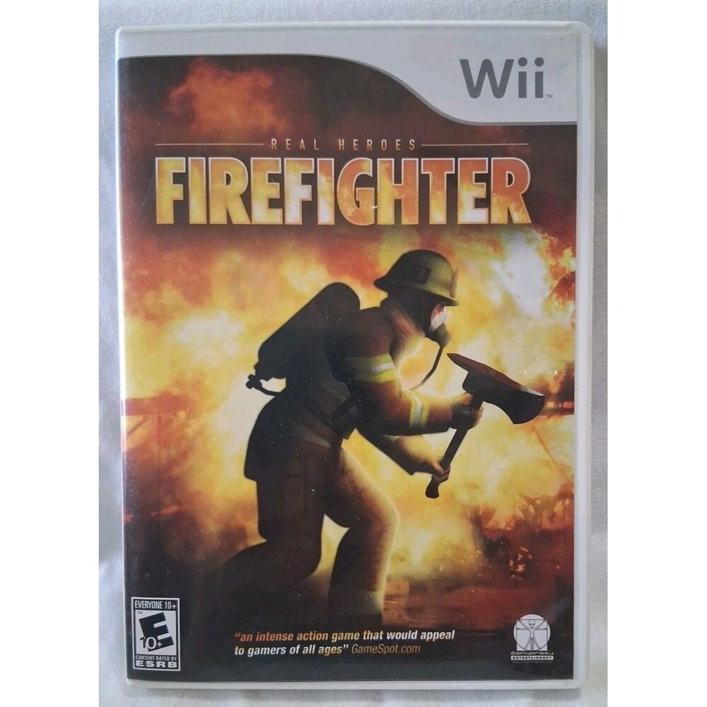 Real Heroes Firefighter Nintendo Wii 2009 w/ Manual